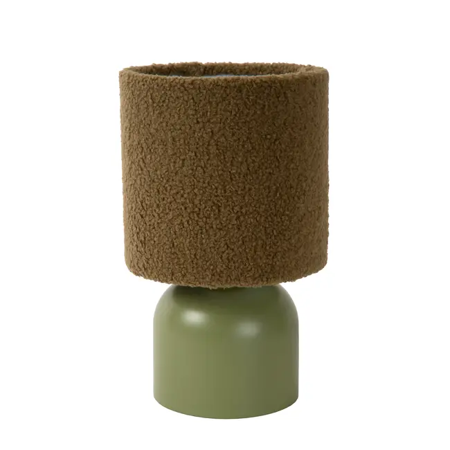 WOOLLY - Tafellamp - Ø 16 cm - 1xE14 - Groen - 10516/01/33