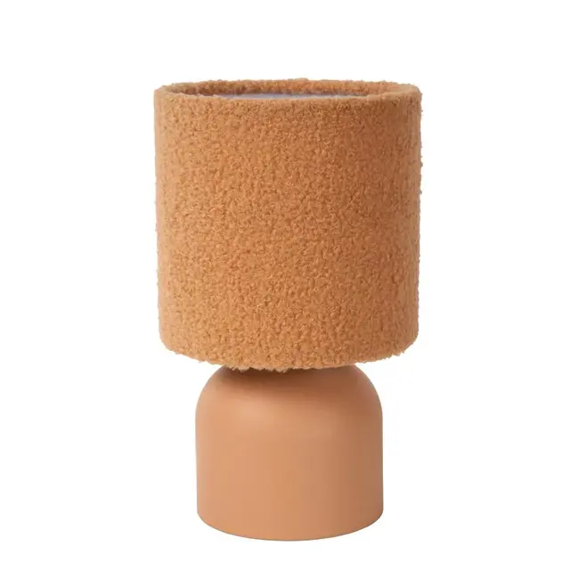 WOOLLY - Tafellamp - Ø 16 cm - 1xE14 - Okergeel - 10516/01/44