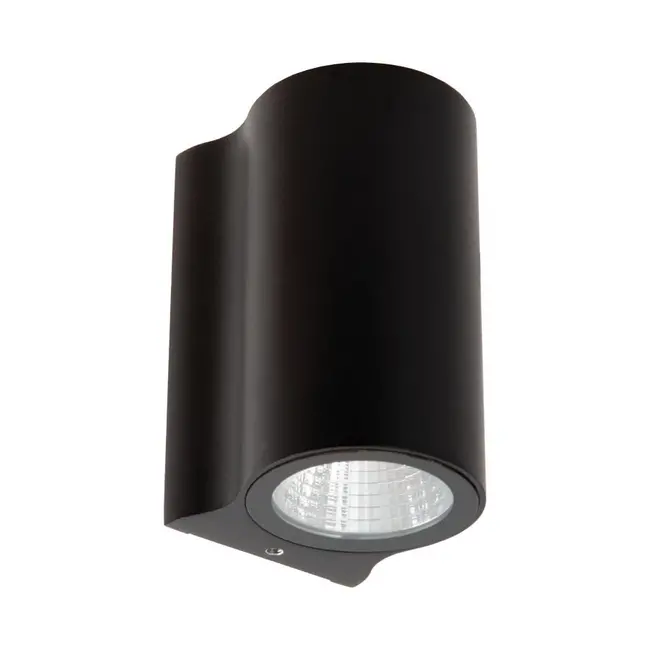 AKRA - Wall lamp Indoor/Outdoor - LED - 1x6W 2700K - IP54 - Black - 33801/06/30