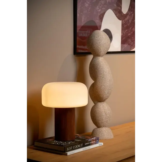 KENAN - Lampe de table - Ø 22 cm - 1xE14 - Bois - 10526/01/70