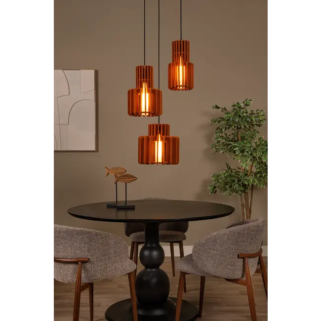 ROLLO - Hanglamp - 3xE27 - Terracotta - 45491/13/55