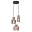 ROLLO - Pendant lamp - 3xE27 - Taupe - 45491/13/41