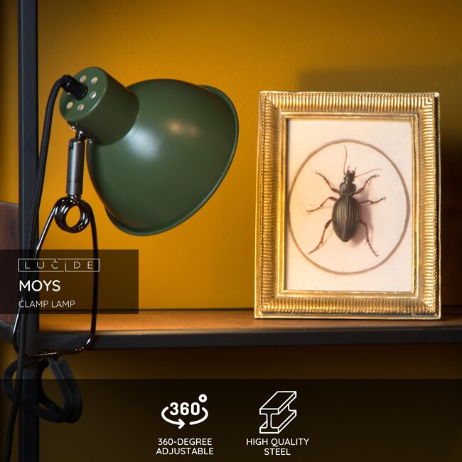 MOYS - Lampe à pince - 1xE27 - Vert - 45987/01/33