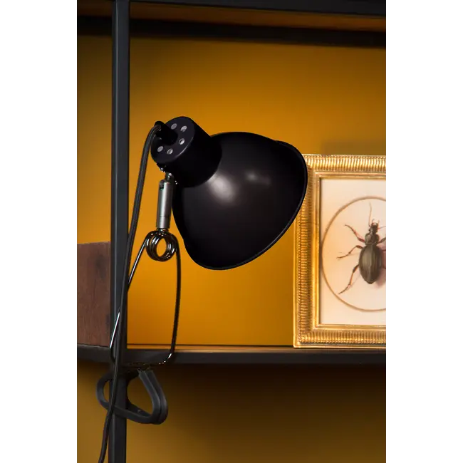 MOYS - Klemlamp - 1xE27 - Zwart - 45987/01/30