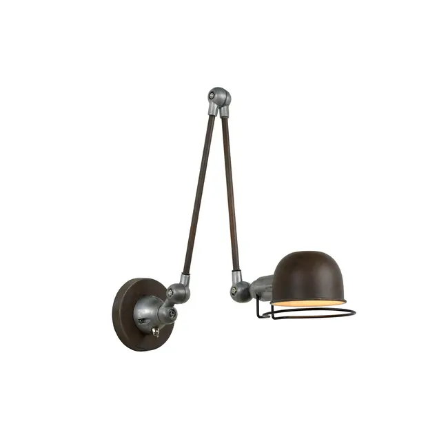 HONORE - Wandlamp - 1xE14 - Roest bruin - 45252/11/97