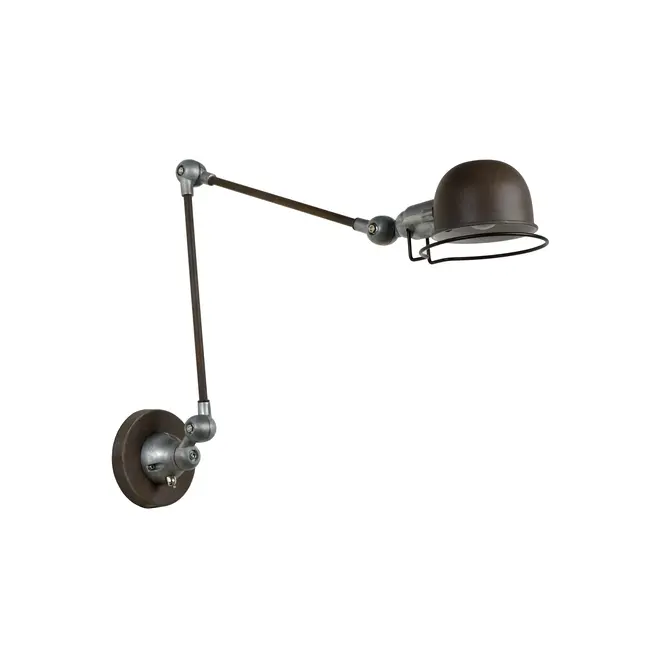 HONORE - Wandlamp - 1xE14 - Roest bruin - 45252/11/97