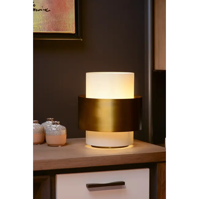 FIRMIN - Table lamp - Ø 20 cm - 1xE27 - Matt Gold / Brass - 45597/20/02