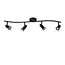 CARO - Spot de plafond - 4xGU10 - Noir - 13955/04/30