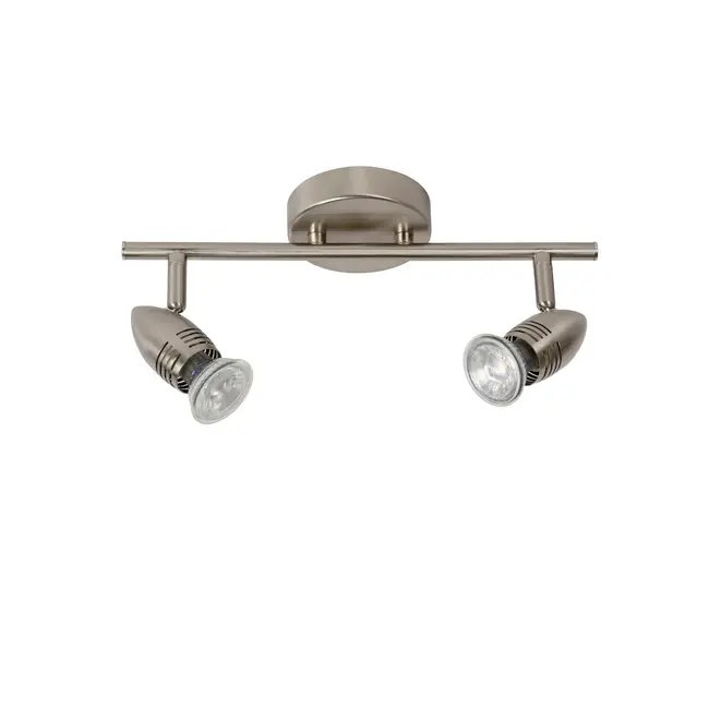 CARO-LED - Plafondspot - LED - GU10 - 2x5W 2700K - Mat chroom - 13955/10/12