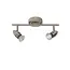 CARO-LED - Spot de plafond - LED - GU10 - 2x5W 2700K - Chrome mat - 13955/10/12