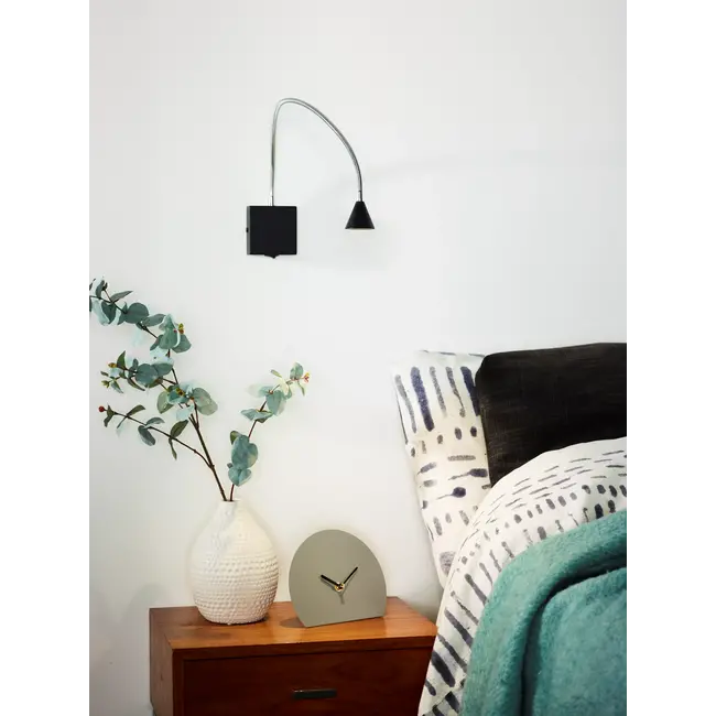 BUDDY - Lampe de chevet / Applique - LED - 1x4W 4000K - Noir - 18293/03/30