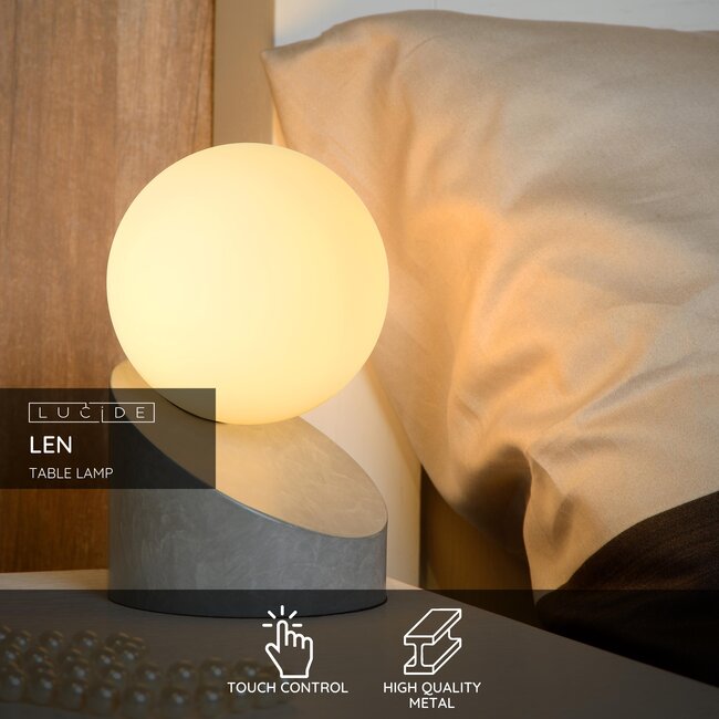 LEN - Table lamp - Ø 10 cm - 1xG9 - Grey - 45561/01/36
