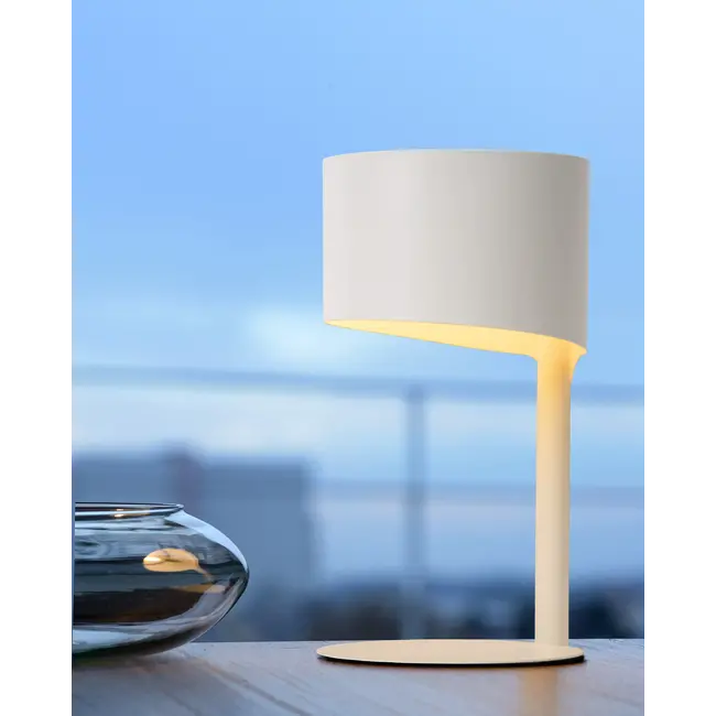 KNULLE - Lampe de table - Ø 15 cm - 1xE14 - Blanc - 45504/01/31