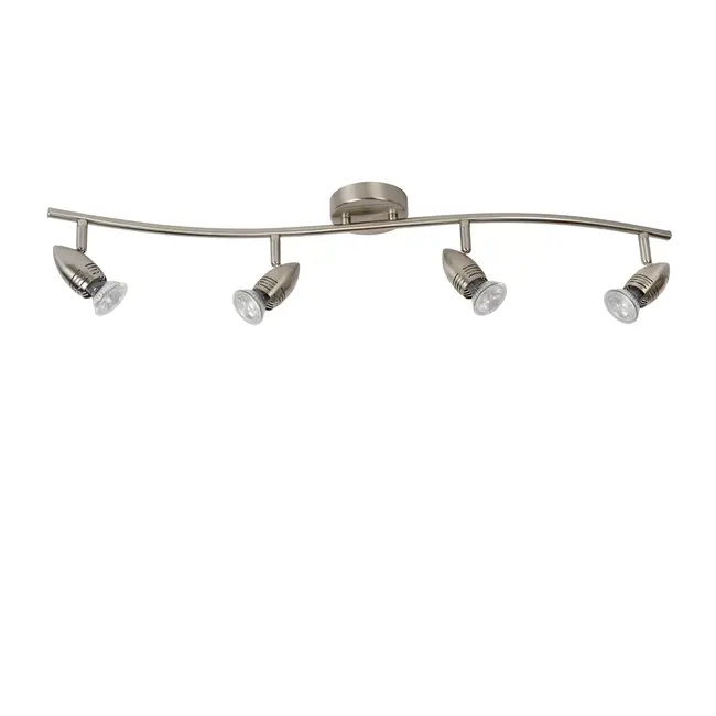 CARO-LED - Plafondspot - LED - GU10 - 4x5W 2700K - Mat chroom - 13955/20/12