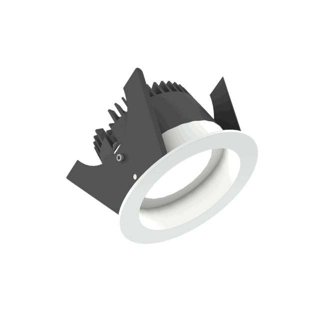 Spot LED encastrable Fluxe 75 HV-FD 1250Lm sans gradation 80° CS CRI97