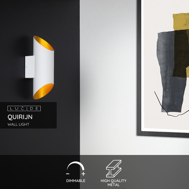 QUIRIJN - Wall lamp - Ø 10 cm - 1xG9 - White - 09233/01/31