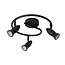 CARO - Spot de plafond - Ø 31 cm - 3xGU10 - Noir - 13955/03/30