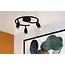 CARO - Spot de plafond - Ø 31 cm - 3xGU10 - Noir - 13955/03/30
