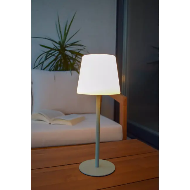 TYON - Lampe de table rechargeable intérieur/extérieur - Batterie - LED à intensité variable. - 1x2W 2700K - IP65 - Vert - 13816/02/33