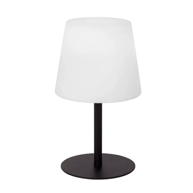 TYON - Oplaadbare Tafellamp Binnen/Buiten - Accu/Batterij - LED Dimb. - 1x2W 2700K - IP65 - Zwart - 13816/02/30