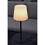 TYON - Lampe de table Rechargeable Intérieur/Extérieur - Batterie/Piles - LED Dim. - 1x2W 2700K - IP65 - Noir - 13816/02/30
