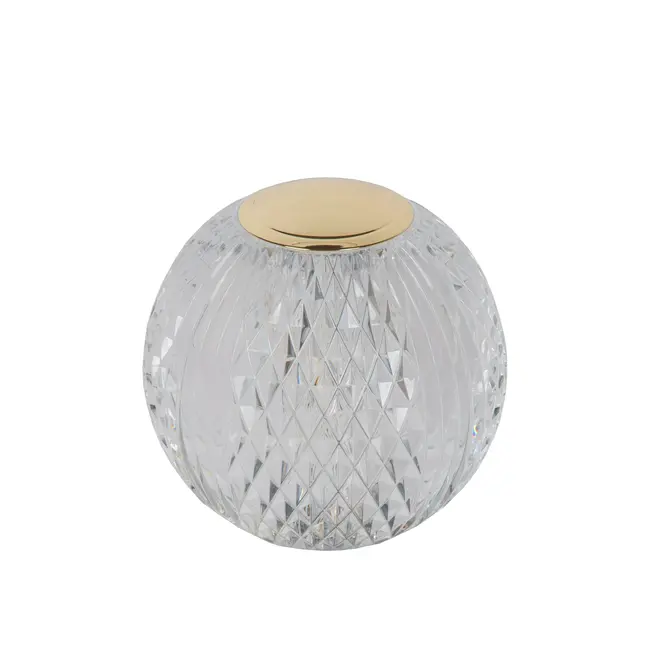 CINTRA - Rechargeable Table Lamp - Battery/Battery - Ø 11 cm - LED 3 StepDim - 1x2W 2700K - Transparent - 13599/02/60