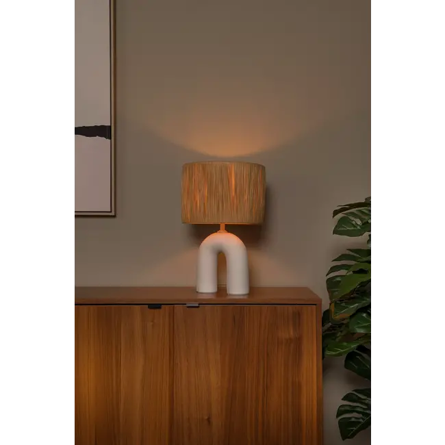 RONDA - Lampe de table - 1xE27 - Blanc - 13553/44/31