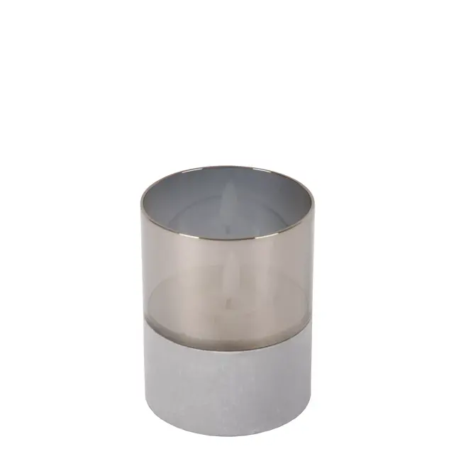 VELAS - Tafellamp - Batterijen - Ø 8 cm - LED - 3x0,2W 2700K - Fumé - Set van 3 - 13500/03/65