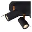 GRONY - Spot de plafond - LED Dim to warm - GU10 - 3x5W 2200K/3000K - Noir - 17998/15/30
