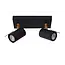 GRONY - Spot plafond - LED Dim to warm - GU10 - 2x5W 2200K/3000K - Noir - 17998/10/30