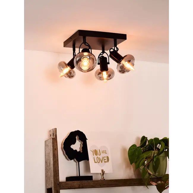 MADEE - Spot de plafond - 4xE14 - Noir - 17993/14/30