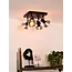 MADEE - Spot de plafond - 4xE14 - Noir - 17993/14/30