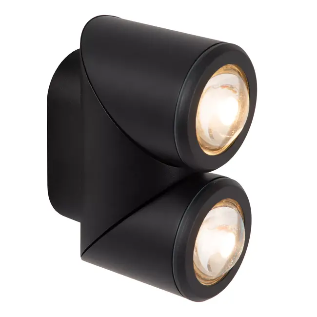 ERIN - Wall spot / Wall lamp Indoor/Outdoor - LED - 2x5W 2700K - IP65 - Black - 15820/10/30