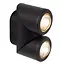 ERIN - Spot mural / Applique murale intérieur/extérieur - LED - 2x5W 2700K - IP65 - Noir - 15820/10/30
