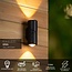 ERIN - Wall spot / Wall lamp Indoor/Outdoor - LED - 2x5W 2700K - IP65 - Black - 15820/10/30