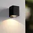 RAMIN - Wall lamp - Solar energy - LED Dimb. - 1x1W 2850K/3150K - IP54 - Day/night sensor - Black - 15818/01/30