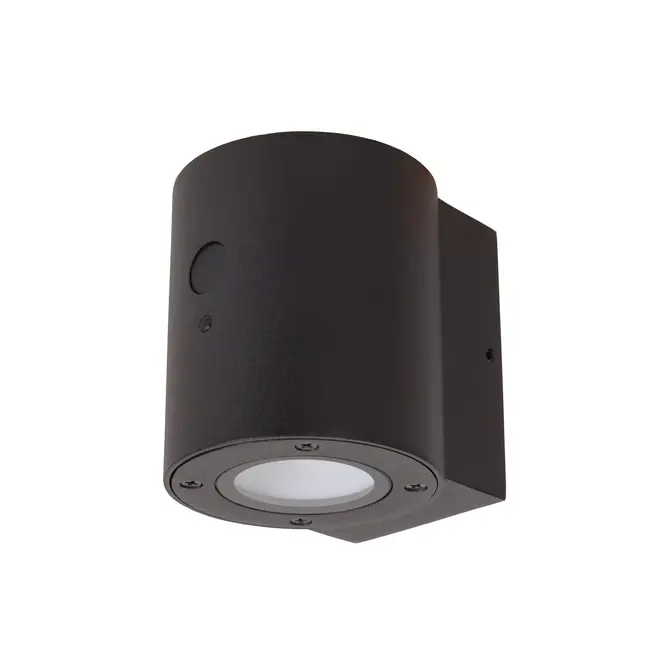PERTH - Wall lamp - Solar energy - Ø 9 cm - LED Dimb. - 1x1W 2850K/3150K - IP65 - Day/night sensor - Black - 15817/01/30