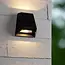 LUTON - Wandlamp - Zonne-energie - LED Dimb. - 1x1W 2850K/3150K - IP54 - Dag/nacht sensor - Zwart - 15815/01/30