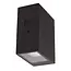 BOLTON - Wandlamp - Zonne-energie - LED Dimb. - 1x1W 2850K/3150K - IP54 - Dag/nacht sensor - Zwart - 15814/01/30