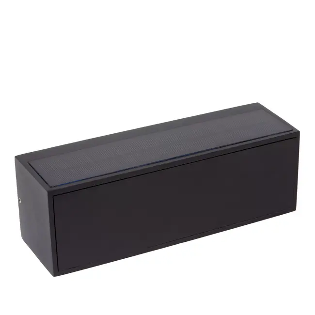 SUTTON - Wandlamp - Zonne-energie - LED Dimb. - 1x2W 2850K/3150K - IP54 - Dag/nacht sensor - Zwart - 15813/02/30