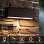 SUTTON - Wandlamp - Zonne-energie - LED Dimb. - 1x2W 2850K/3150K - IP54 - Dag/nacht sensor - Zwart - 15813/02/30