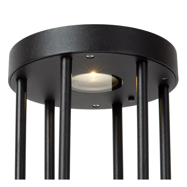 JACKSON - Lampadaire - Énergie solaire - Ø 16 cm - LED Dim to warm - 1x2W 2850K/3150K - IP54 - Capteur jour/nuit - Noir - 15811/02/30