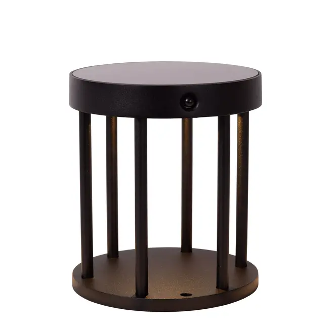 JACKSON - Pedestal lamp - Solar energy - Ø 16 cm - LED Dim to warm - 1x2W 2850K/3150K - IP54 - Day/night sensor - Black - 15811/02/30