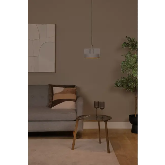 NINJA - Pendant lamp - Ø 20 cm - 1xE27 - Gray - 44415/20/36