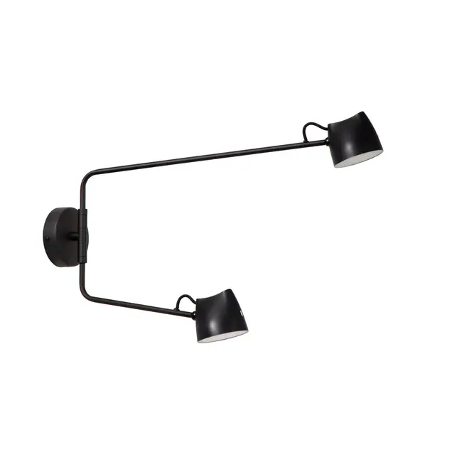 MILNE - Wall lamp - LED Dimb. - 2x8W 2700K - Black - 44216/12/30