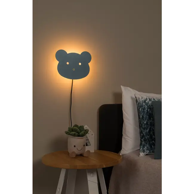 CHARLIE - Wall lamp Children's room - LED Dimb. - 1x7W 2700K - Blue - 44204/08/35