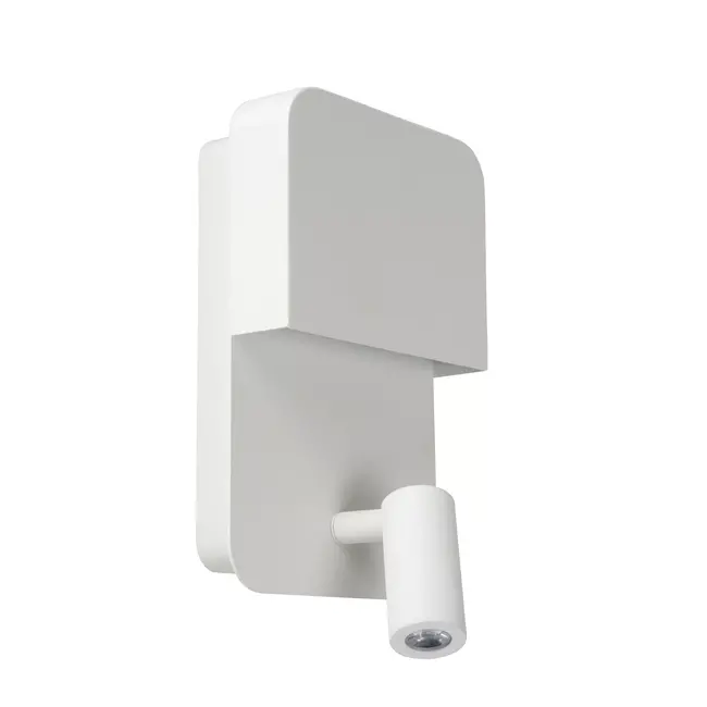 BOXER - Bedlamp / Wandlamp - LED - 3000K - Met USB oplaadpunt - Wit - 79200/08/31