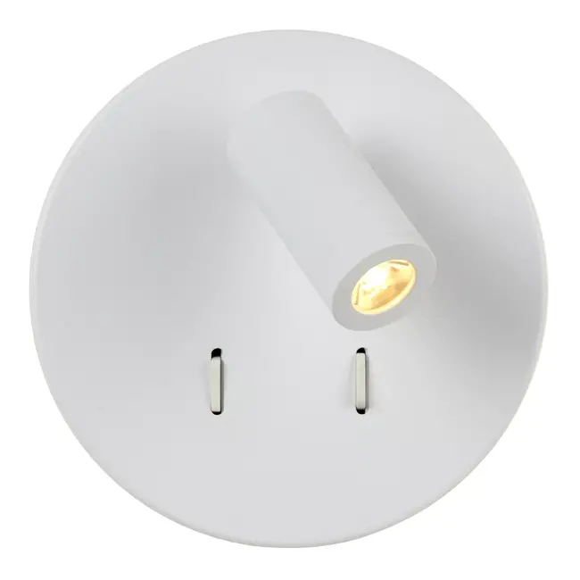 BENTJER - Bedlamp / Wandlamp - Ø 14 cm - LED - 3000K - Wit - 79201/09/31