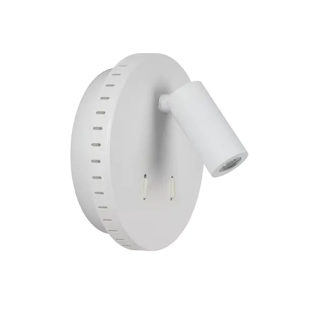 BENTJER - Bedlamp / Wandlamp - Ø 14 cm - LED - 3000K - Wit - 79201/09/31