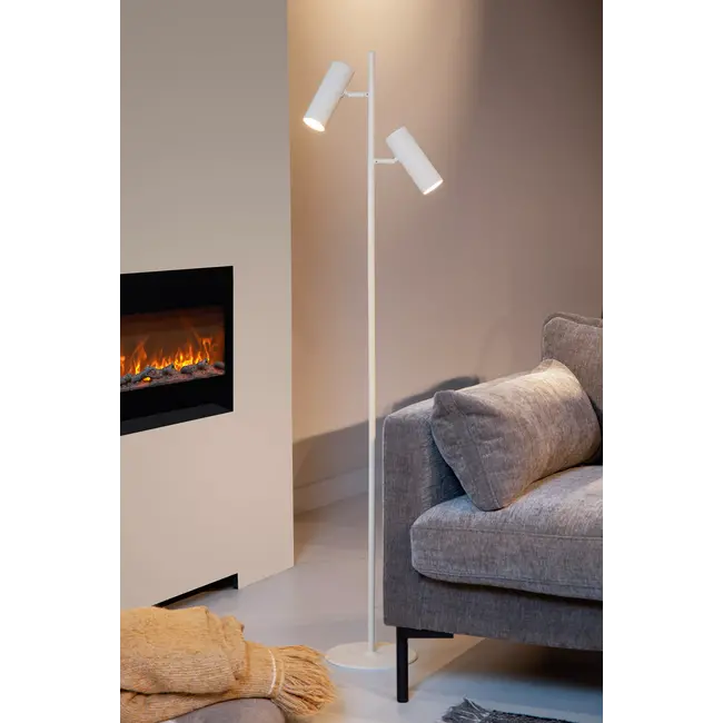 CLUBS - Vloerlamp - 2xGU10 - Wit - 09739/02/31